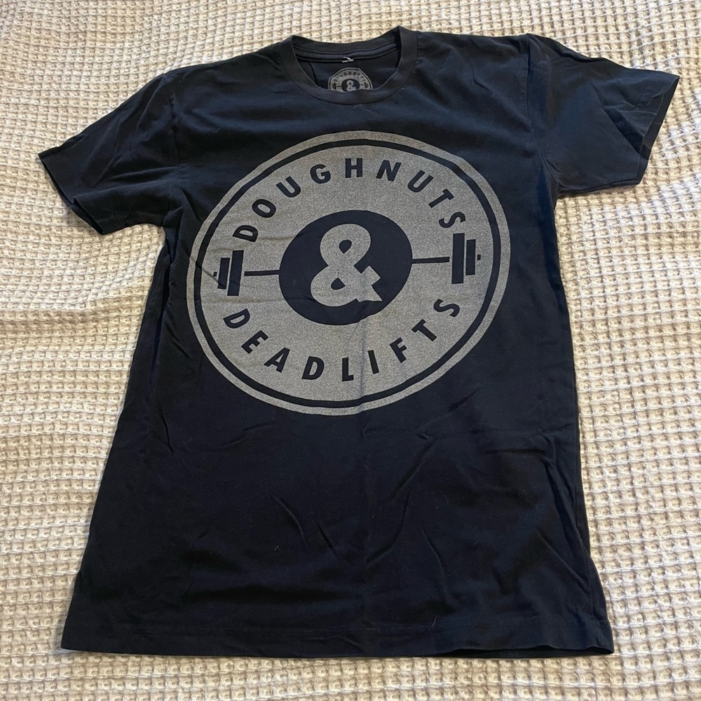 Doughnuts & Deadlifts Classic Black T-Shirt